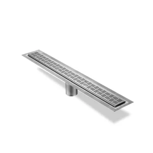 Drains Unlimited Linear Floor Drains – Brass Matte | 29″ / Brass Matte / Square Perforated Grate - view 4