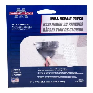 Marshalltown Drywall Repair Patch Kits | 4″ x 4″