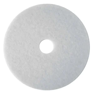 Hawk White Polishing Floor Pads, Box of 5 | 19″