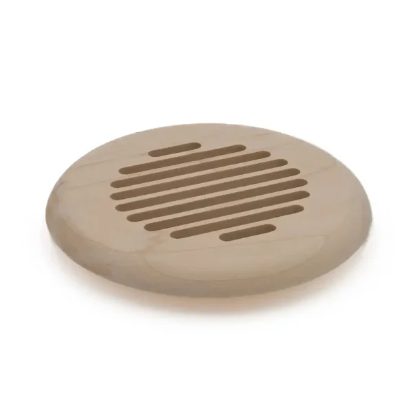 Grill Works 2″ Round Insert Vent | Hickory / Round Louvered Insert Vent