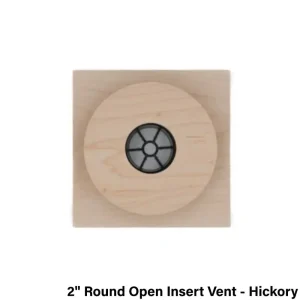 Grill Works 2″ Round Insert Vent | Hickory / Round Louvered Insert Vent - view 3