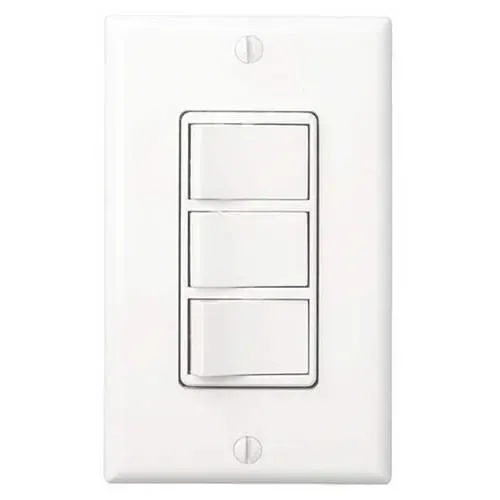 Broan Nutone 3 Swith 1 Pole White Bath Fan Control