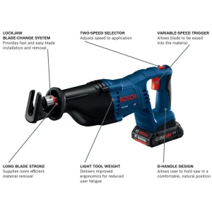 Bosch® CRS180-B15 18V Reciprocating Saw Kit - view 2
