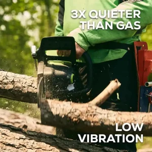 Greenworks 82V 20″ 3.4kW Chainsaw with 4Ah Battery and Dual Port Charger - view 2