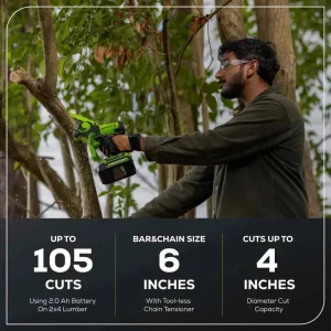 Greenworks 24V 2Ah Pruner Mini Saw Kit - view 2