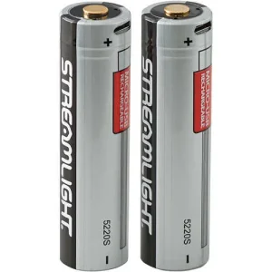 Streamlight Li-Ion Rechargeable Battery for PolyTac X USB Flashlight, Pack of 2