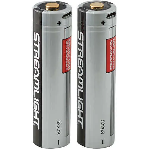 Streamlight Li-Ion Rechargeable Battery for PolyTac X USB Flashlight, Pack of 2