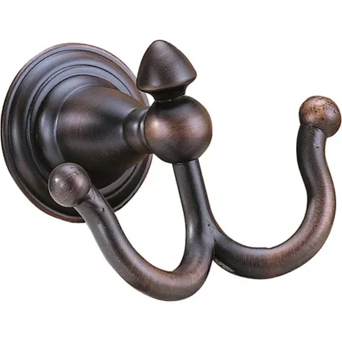 FRANKLIN BRASS 75035-RB VICTORIAN DOUBLE ROBE HOOK VENETIAN BRONZE