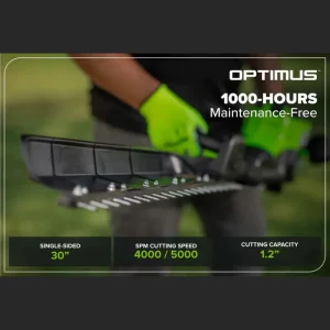 Optimus 82V 30″ Single Sided Hedge Trimmer Kit - view 2