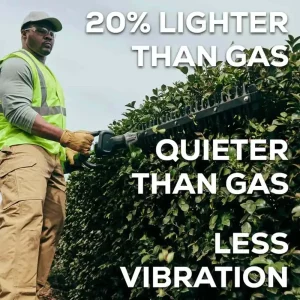 Greenworks 82V Short Pole Hedge Trimmer with 2.5 Ah Battery and Dual Port Charger - view 2