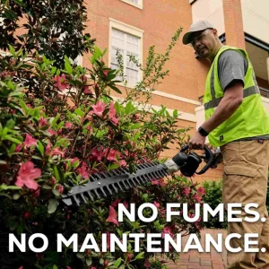 Greenworks 82V Short Pole Hedge Trimmer with 2.5 Ah Battery and Dual Port Charger - view 3