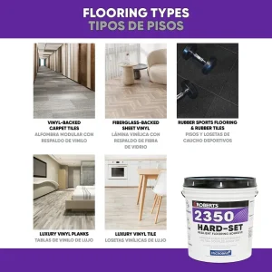 Roberts 2350 Hard Set Resilient Flooring Adhesive – 4 Gallons - view 3