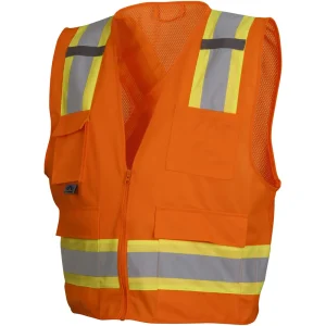 Pyramex® ANSI Class 2/CSA Z96 Two-Tone Mesh Safety Vests - view 3