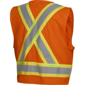 Pyramex® ANSI Class 2/CSA Z96 Two-Tone Mesh Safety Vests - view 4