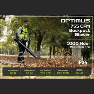 Optimus 82V Dual-Port Backpack Blower (Tool Only) - view 2