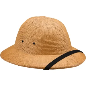 Double-Lacquered Straw Pith Helmet