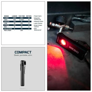 NEBO® Slim+ 1200 Pocket Flashlight - view 2
