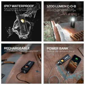 NEBO® Slim+ 1200 Pocket Flashlight - view 3