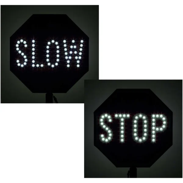 Stop-Lite Flagman’s Stop/Slow LED Paddle