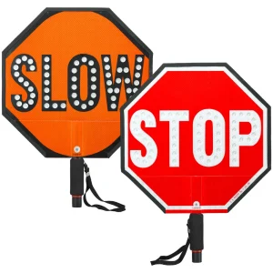 Stop-Lite Flagman’s Stop/Slow LED Paddle - view 3