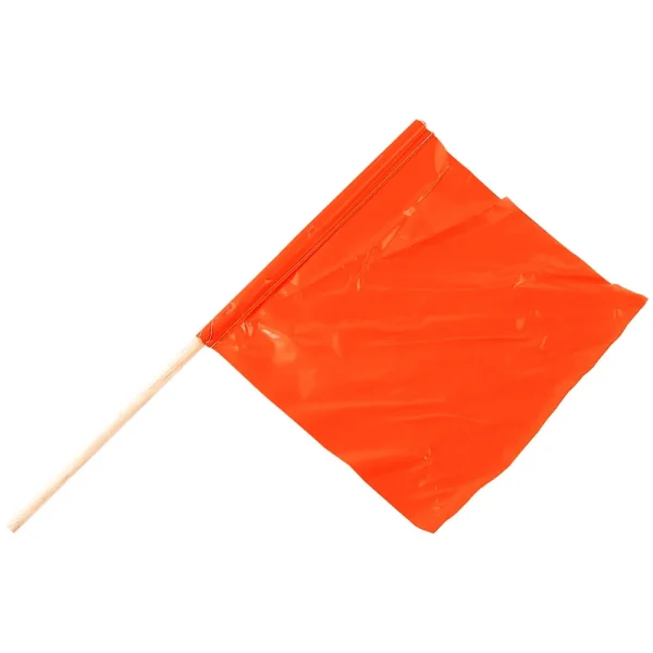 High-Visibility Fluorescent Safety Flag