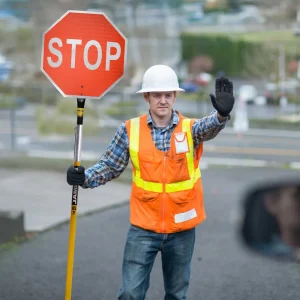 Jameson® 2-Sided Stop/Slow Traffic Control Paddle
