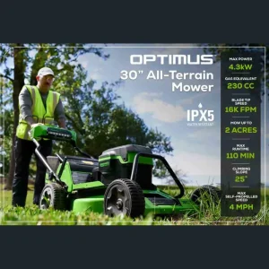 Optimus 30″ Self-Propelled Mower – Tool Only - view 3