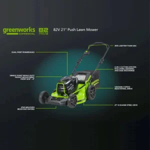 Greenworks 82V 21’’ Brushless Self-Propelled Mower Tool-Only - view 4