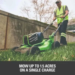 Greenworks 21″ Brushless Push Mower with 5AH Battery & 8A Dual Port Charger - view 3