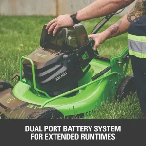 Greenworks 21″ Brushless Push Mower with 5AH Battery & 8A Dual Port Charger - view 4