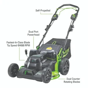 Greenworks 82V 25″ Self Propelled Mower with 8Ah Battery and Dual Port Charger - view 2