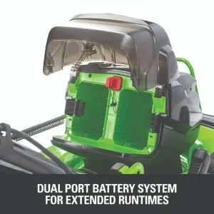 Greenworks Lawn Mower 82 Volt 21″ Self-Propelled with 8Ah Battery and 8A Dual Port Charger - view 4