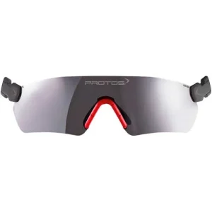 Integrated Safety Glasses for Pfanner Protos Integral Helmets, Smoke Gray