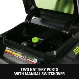 Greenworks 21″ Self-Propelled Mower with 4Ah Battery and Charger - view 3