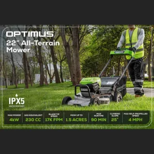 Optimus 22″ Self-propelled Mower Tool Only - view 4