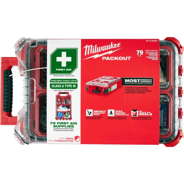 Milwaukee® 79PC Class A Type III PACKOUT™ First Aid Kit