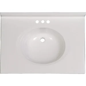 Imperial Marble Oval Bowl Vanity Top