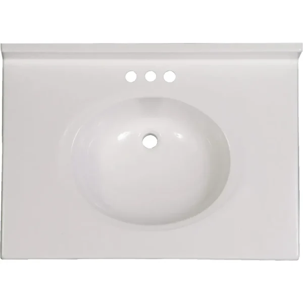 Imperial Marble Oval Bowl Vanity Top