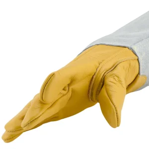 Vet-Pro™ Trapper Leather/Kevlar Animal and Reptile Handling Gloves - view 2