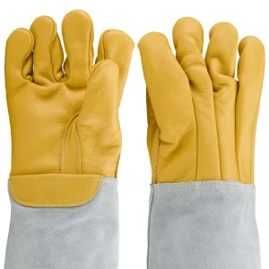 Vet-Pro™ Trapper Leather/Kevlar Animal and Reptile Handling Gloves - view 4