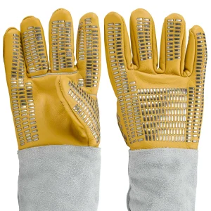 Vet-Pro™ Magnum Leather/Kevlar Animal and Reptile Handling Gloves - view 2