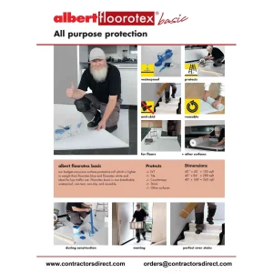 Albert Floorotex Basic All Purpose Surface Protection | 150 sq/ft Roll - view 2