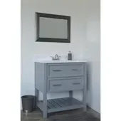 MODULAR 2130DDGR SORRENTO VANITY WITH TOP 31X22 GRAY