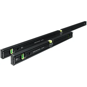 Stabila 80 AS-2 Dark Shadow spirit level set, 2-piece | 24″ and 48″ Set