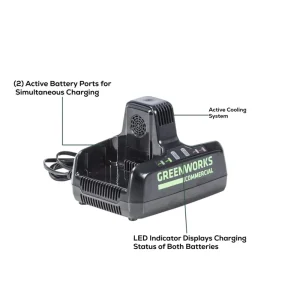 Greenworks 82V Dual Port Charger - view 2