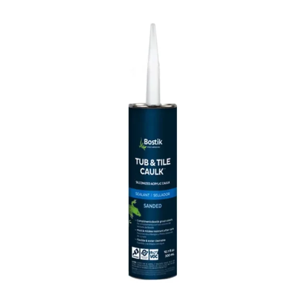 Bostik Tub & Tile Siliconized Sanded Caulk – 10.1 oz | Alabaster