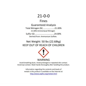 21-0-0 AMMONIUM SULFATE | 50LB BAG
