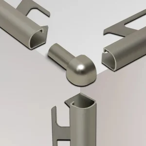 Schluter Rondec Inside/Outside Trim Corners | Inside / 3/8″ / Cream