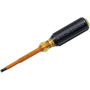 Insulated Cabinet-Tip Round Shank Slotted Screwdriver