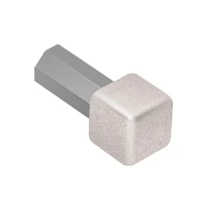 Schluter Quadec Aluminum Metal Inside/Outside Corner | Stone Grey / 3/8″ - view 4